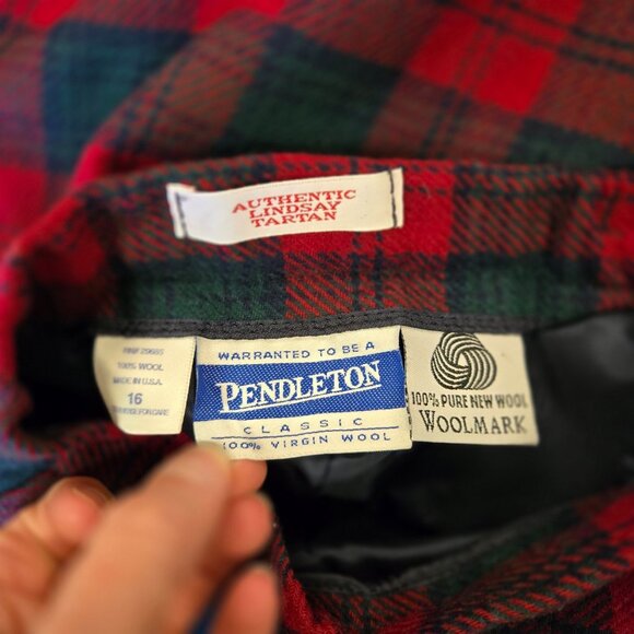 NWT Vintage Pendleton Classic Old Money Preppy Academia LindsayTartan Plaid Wool - Picture 7 of 11